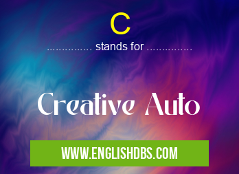 C means Creative Auto C