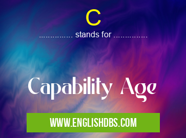 C means Capability Age C