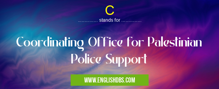 C means Coordinating Office for Palestinian Police Support C