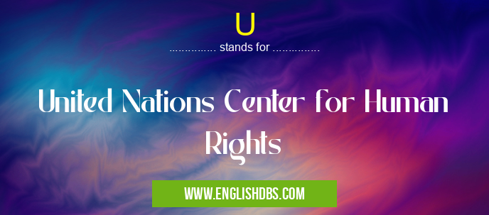 U means United Nations Center for Human Rights U