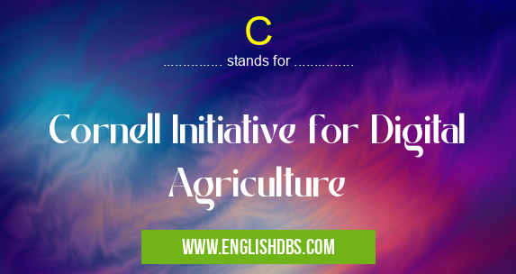 C means Cornell Initiative for Digital Agriculture C