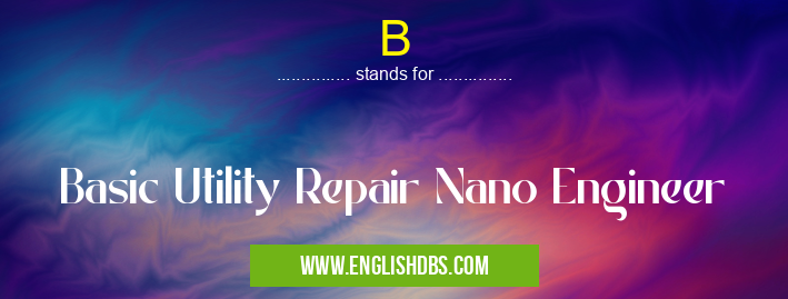 B means Basic Utility Repair Nano Engineer B