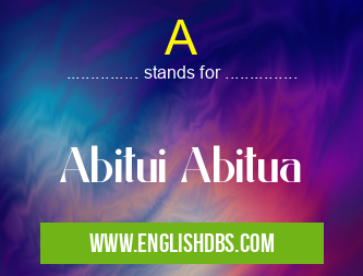 A means Abitui Abitua A
