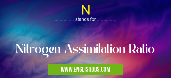 N means Nitrogen Assimilation Ratio N
