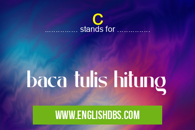 c means baca tulis hitung c