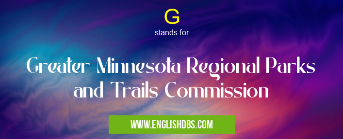G means Greater Minnesota Regional Parks and Trails Commission G
