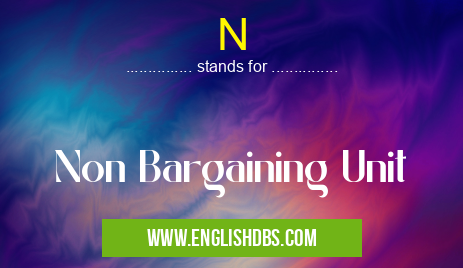 N means Non Bargaining Unit N