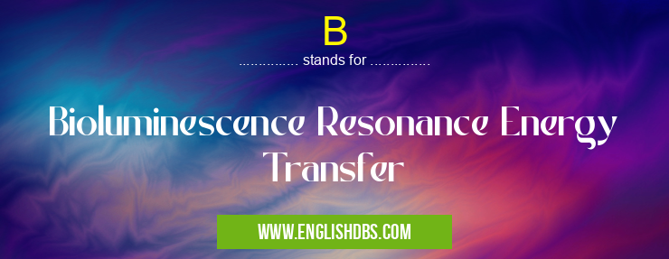 B means Bioluminescence Resonance Energy Transfer B