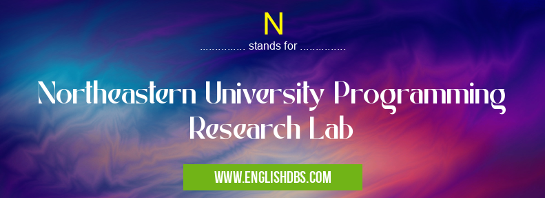 N means Northeastern University Programming Research Lab N