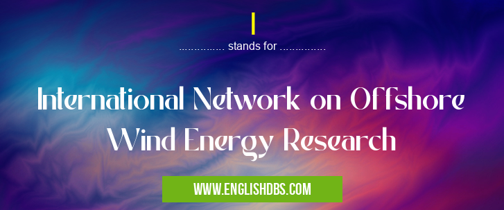 I means International Network on Offshore Wind Energy Research I