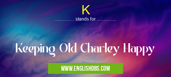 K means Keeping Old Charley Happy K