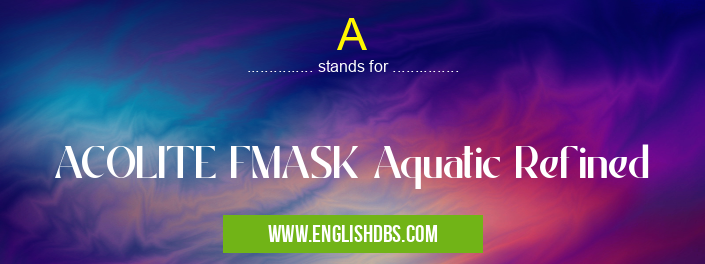 A means ACOLITE FMASK Aquatic Refined A