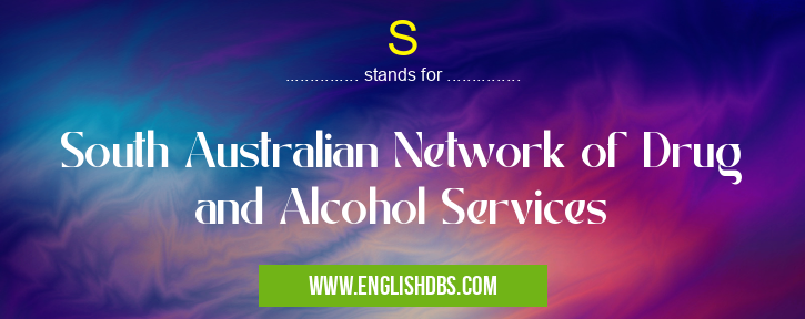S means South Australian Network of Drug and Alcohol Services S