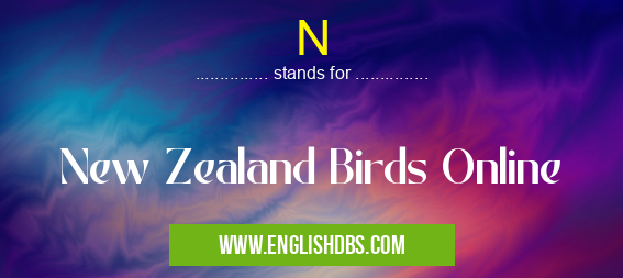 N means New Zealand Birds Online N