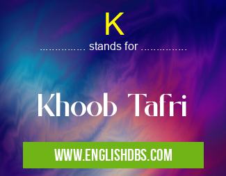 K means Khoob Tafri K