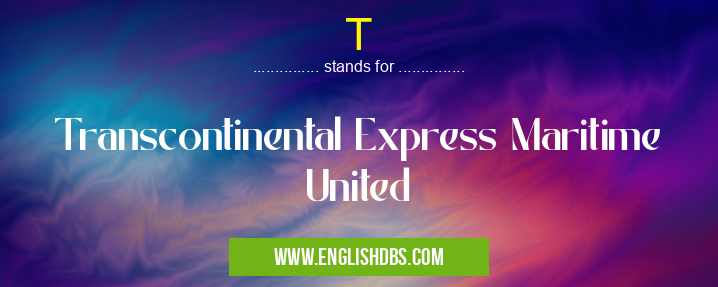 T means Transcontinental Express Maritime United T