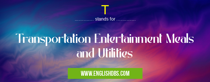 T means Transportation Entertainment Meals and Utilities T