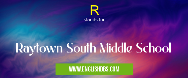 R means Raytown South Middle School R