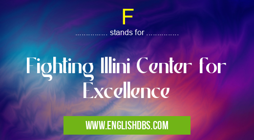 F means Fighting Illini Center for Excellence F