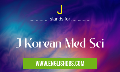 J means J Korean Med Sci J