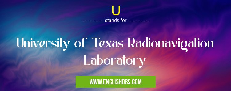 U means University of Texas Radionavigation Laboratory U