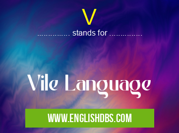 V means Vile Language V