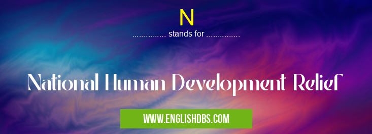 N means National Human Development Relief N