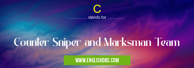 C means Counter Sniper and Marksman Team C