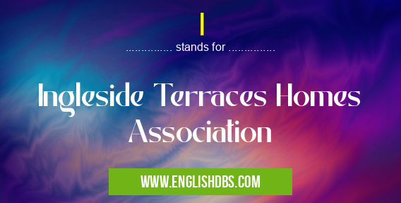 I means Ingleside Terraces Homes Association I