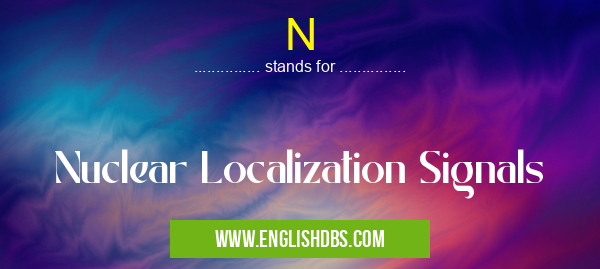 N means Nuclear Localization Signals N