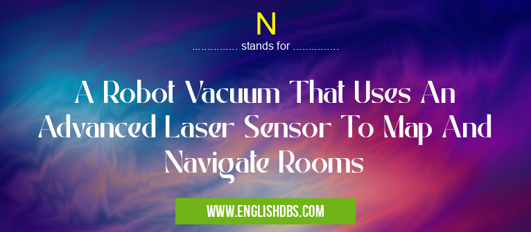 N means A Robot Vacuum That Uses An Advanced Laser Sensor To Map And Navigate Rooms N