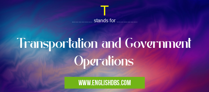 T means Transportation and Government Operations T