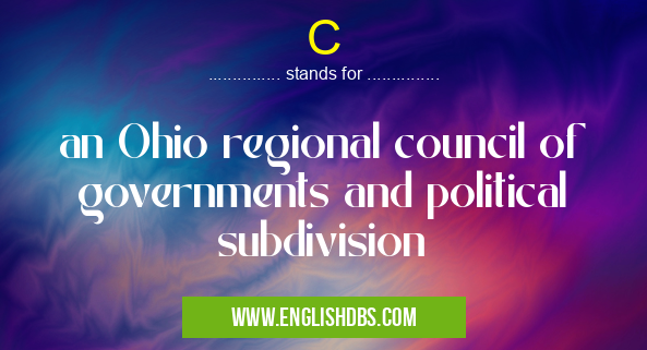C means an Ohio regional council of governments and political subdivision C