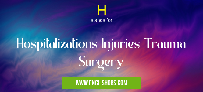 H means Hospitalizations Injuries Trauma Surgery H