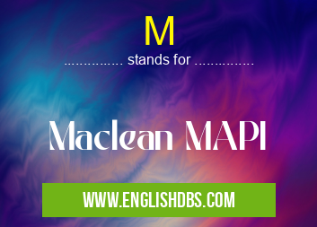 M means Maclean MAPI M