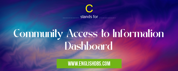 C means Community Access to Information Dashboard C