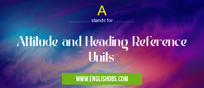 A means Attitude and Heading Reference Units A