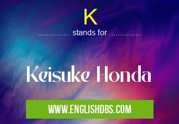 K means Keisuke Honda K