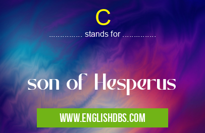 C means son of Hesperus C