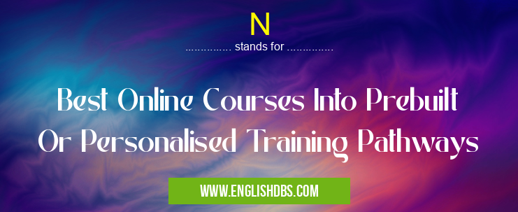N means Best Online Courses Into Prebuilt Or Personalised Training Pathways N