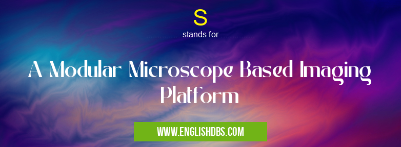 S means A Modular Microscope Based Imaging Platform S