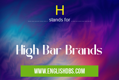 H means High Bar Brands H