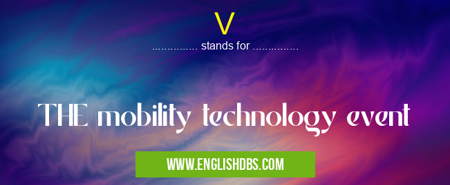V means THE mobility technology event V