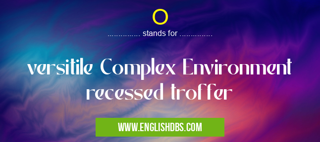 O means versitile Complex Environment recessed troffer O