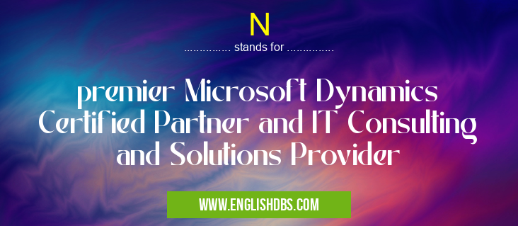 N means premier Microsoft Dynamics Certified Partner and IT Consulting and Solutions Provider N