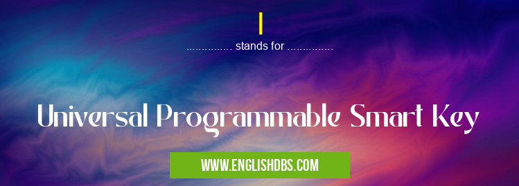 I means Universal Programmable Smart Key I