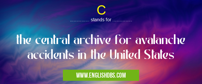 C means the central archive for avalanche accidents in the United States C