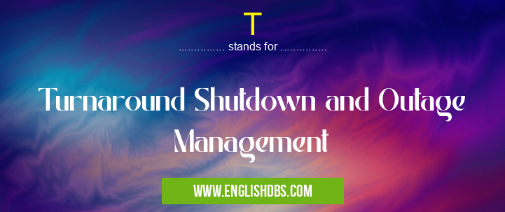 T means Turnaround Shutdown and Outage Management T