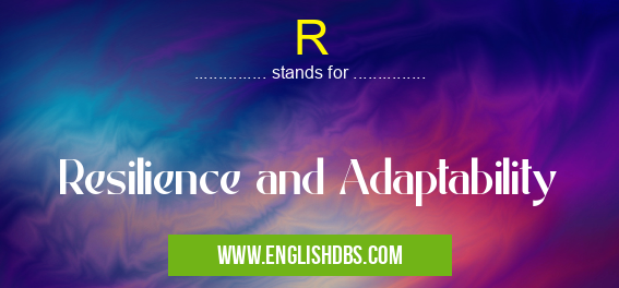 R means Resilience and Adaptability R