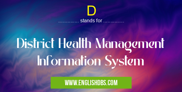 D means District Health Management Information System D